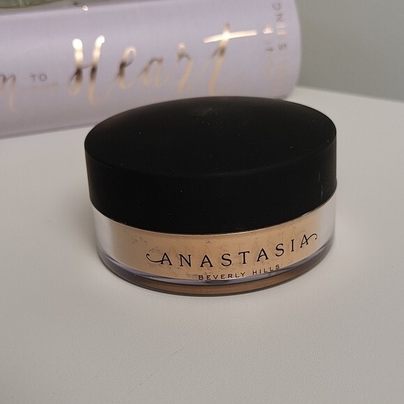 New Anastasia Beverly Hills Deep Peach Loose Setting Powder Makeup - Picture 4 of 8